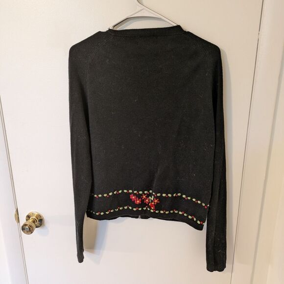 Woolrich Black Floral Embroidered Women's Jacket - Picture 7 of 7